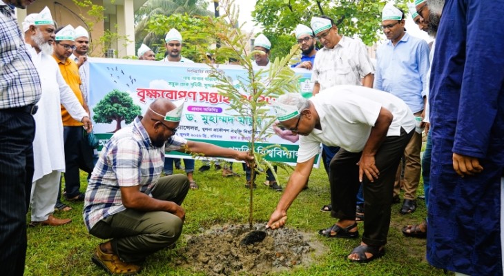 কুয়েটে বৃক্ষরোপণ সপ্তাহ উদ্বোধন